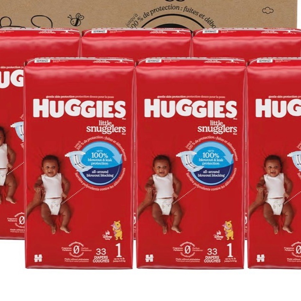 Huggies Little Snugglers Size 1 Diapers - Two New Packs